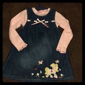 4t denim dress